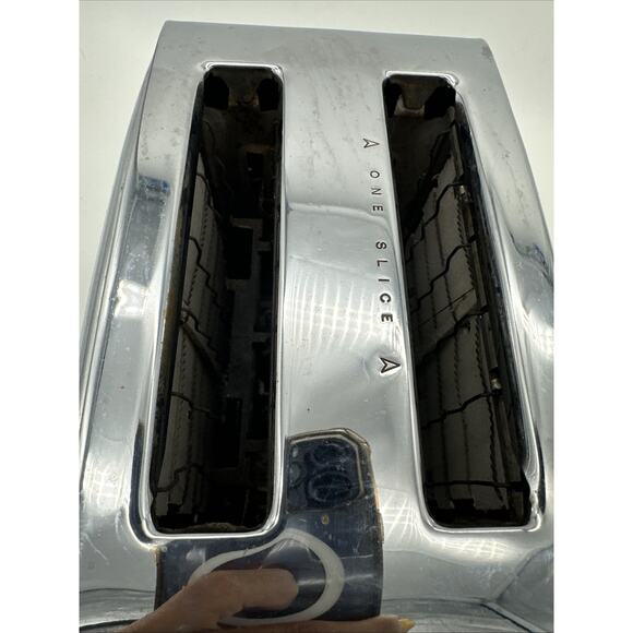 Beautiful Vintage Proctor Silex Green Chrome Toaster - Picture 6 of 12